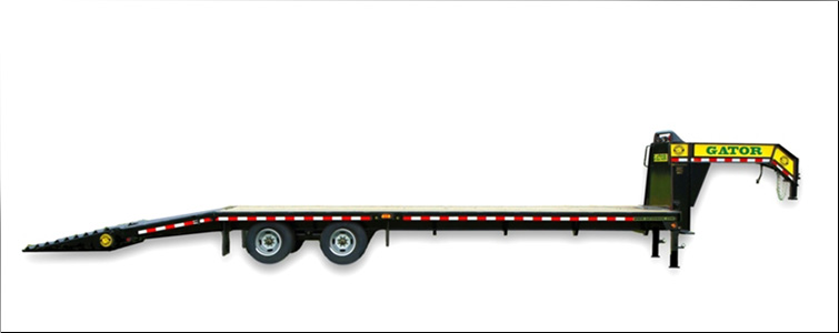 Gooseneck Flat Bed Equipment Trailer | 20 Foot + 5 Foot Flat Bed Gooseneck Equipment Trailer For Sale   Rutherford County, Tennessee